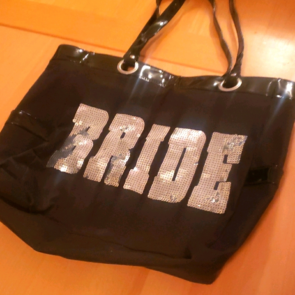 Sequin bride handbag